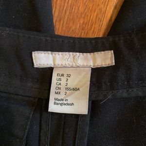 H&M size 2 black skinny pants